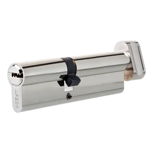 Цилиндр Apecs SM-100(40/60C)-C-NI, 40x60 мм, ключ/вертушка, цвет никель