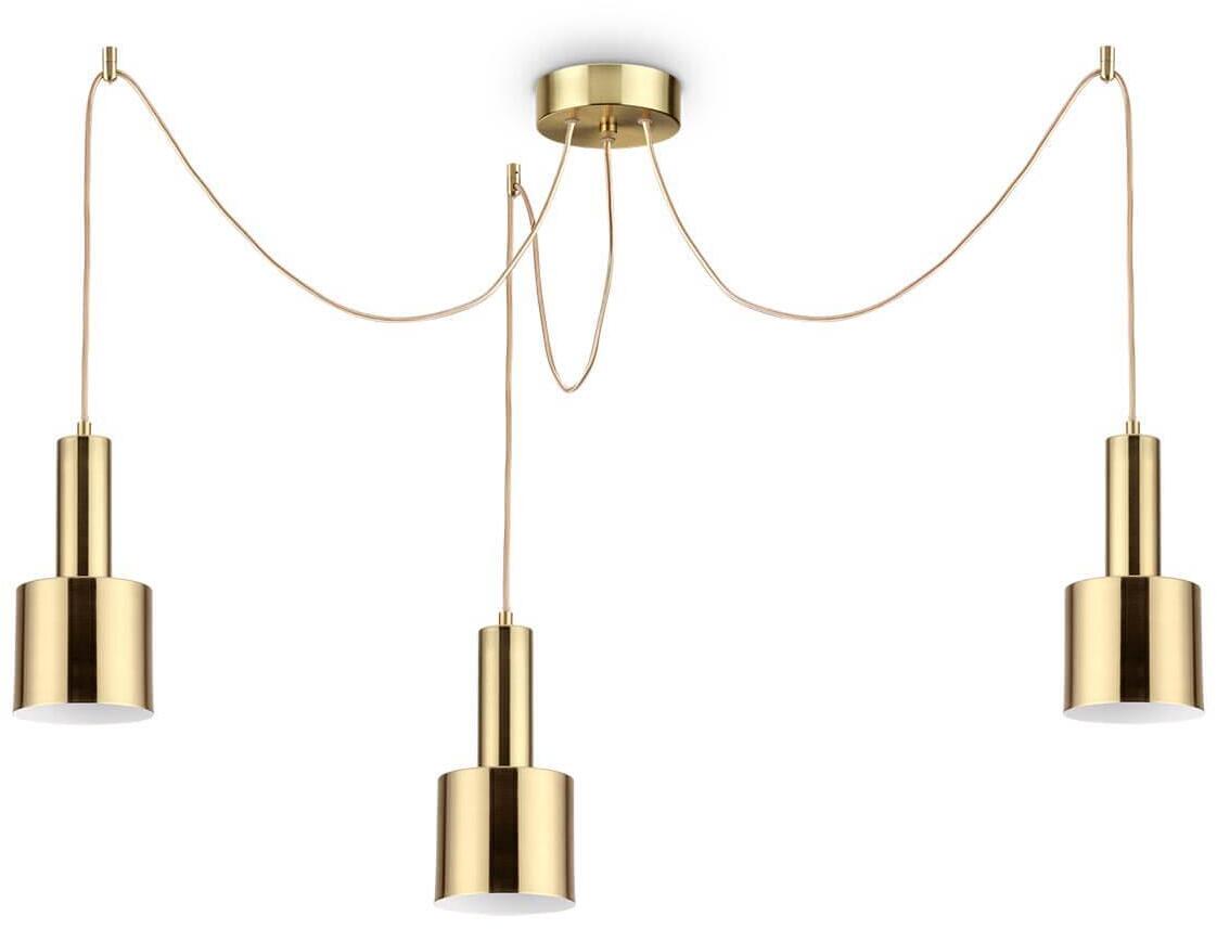 Holly SP3 Ottone Satinato Подвесная люстра 231600 Ideal Lux Holly