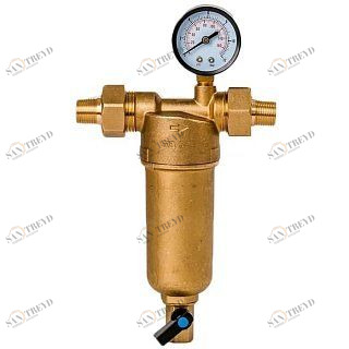 Гейзер Бастион 122 3/4" с манометром для горячей воды 32673