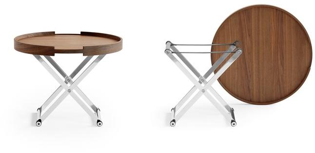 ManifestoDesign Журнальный столик из орехового дерева с подносом sun-id-1512677 - Вид №2