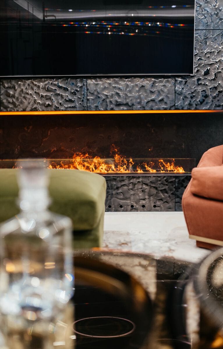 Декоративная стеклянная панель PlusObject VENTO DARK SILVER ARCH-00070461 - Вид №3