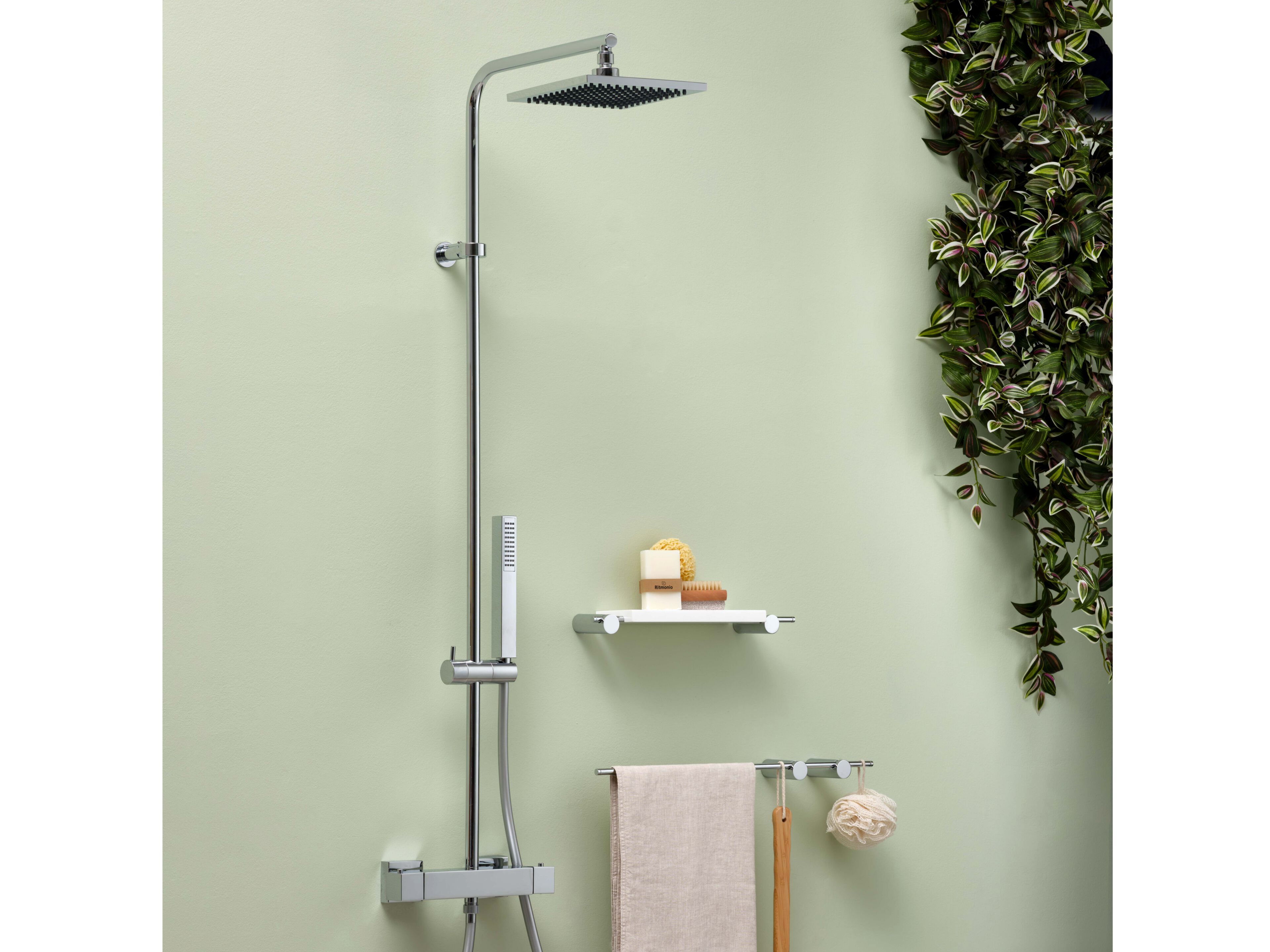Термостатический однорычажный смеситель для душа с ручным душем Ritmonio 7ADN205 ARCH-00066733