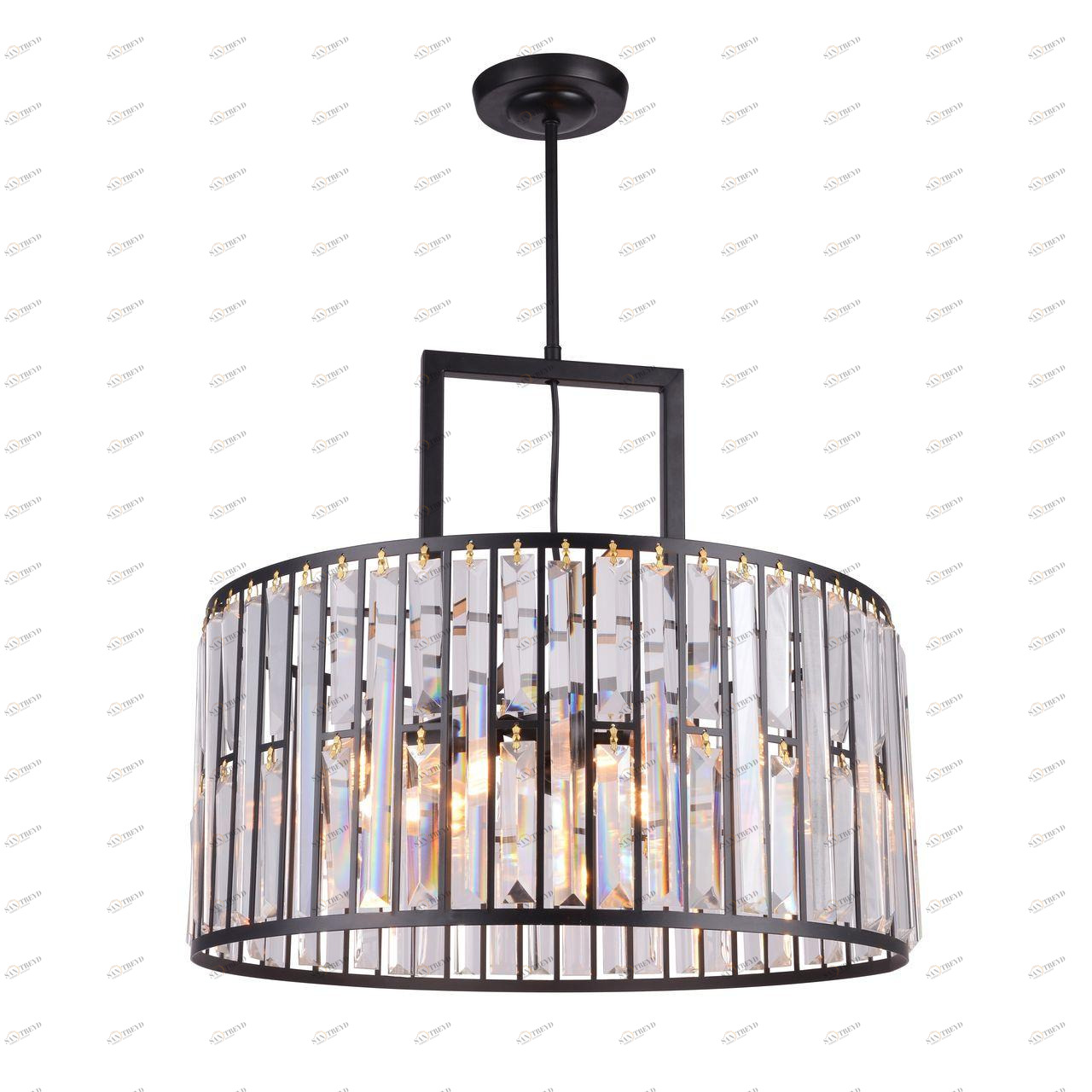 Подвесная люстра Divinare 1099/04 SP-5 DIVINARE ДИЗАЙНЕРСКИЕ 108091 Черный 