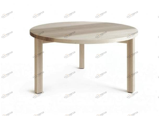 Nikari Низкий круглый деревянный журнальный столик Periferia sun-id-1489276