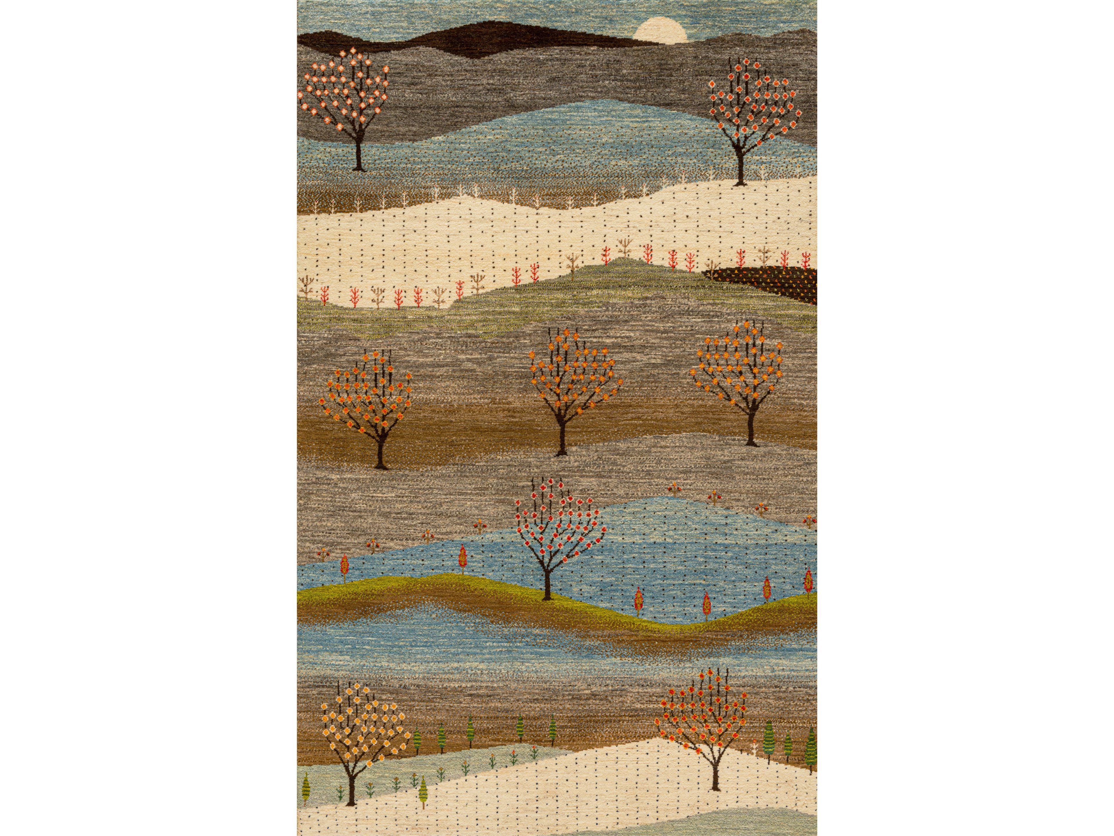 Прямоугольный шерстяной ковер Zollanvari Gabbehs Landscapes ARCH-00067762 - Вид №1