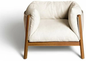 DE PADOVA Садовое кресло со съемным чехлом с подлокотниками Yak outdoor