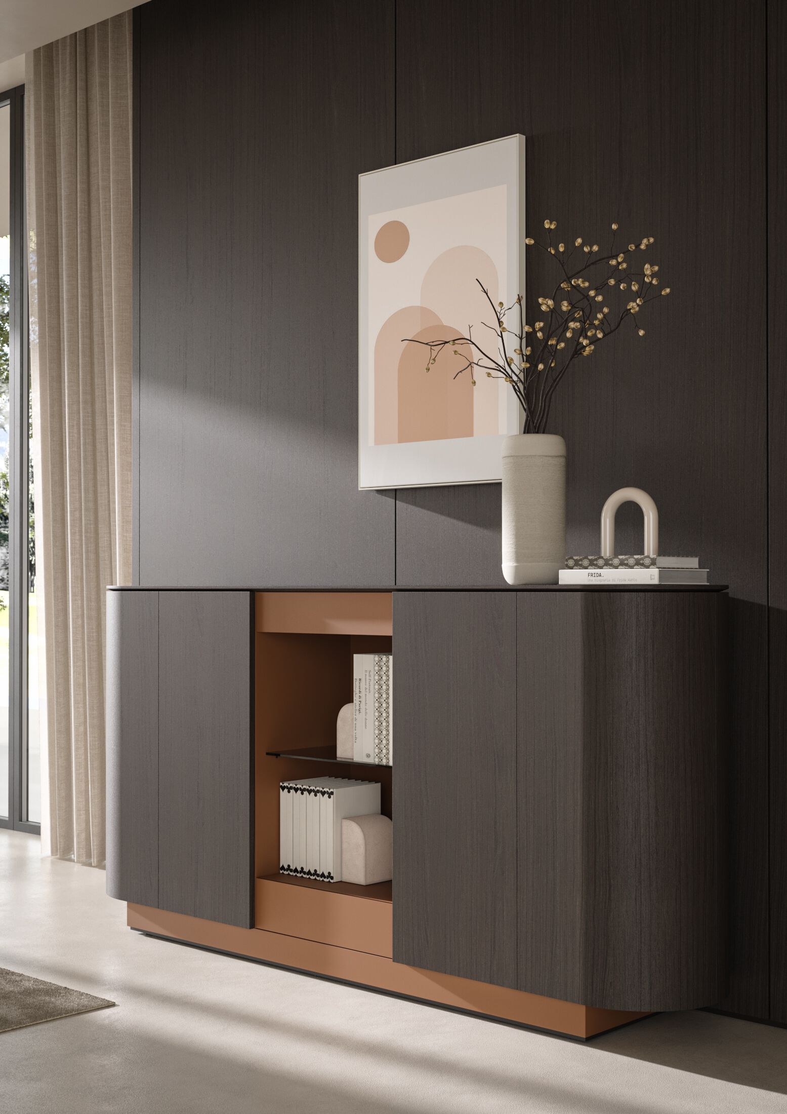 Шкаф из дуба с распашными дверями PROF Dea ARCH-00116449 - Вид №22