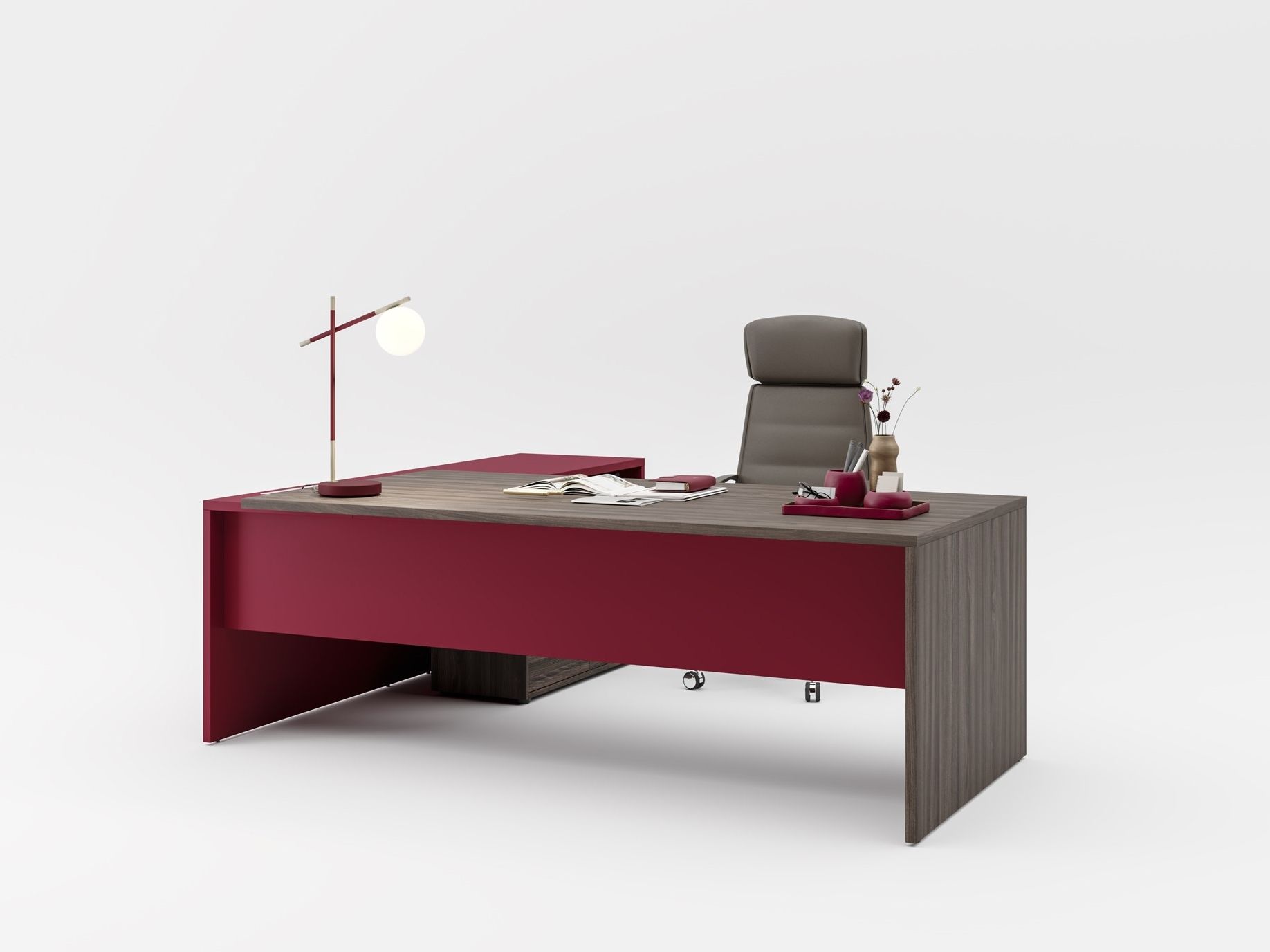 Прямоугольный рабочий стол Fenix-NTM® с системой кабельных втулок PROF ARCH-00051076 - Вид №21