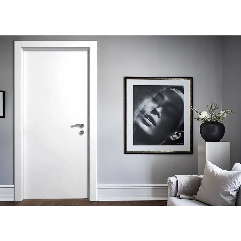 Kapelli Classic - межкомнатная дверь ПВХ белая 90×200 см с замком 89893354 STLM-0080160 - Вид №6
