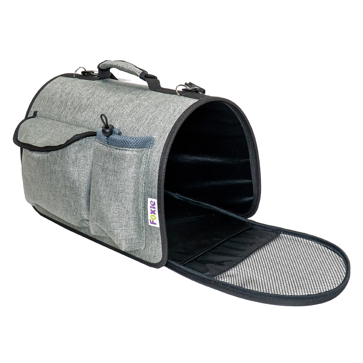 ПР0057001 Сумка-переноска для животных Colour 45x29x27см зеленая Foxie  - Вид №1