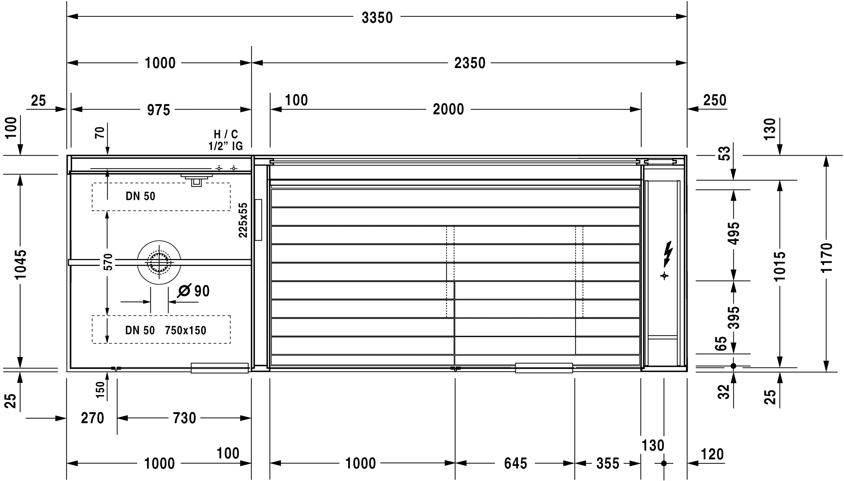 750513002011001 Inipi Сауна Inipi Ama, пристенный и угловой вариант
Исполнение: американский орех (нат.шпон) Белый глянцевый декор Duravit  - Вид №1