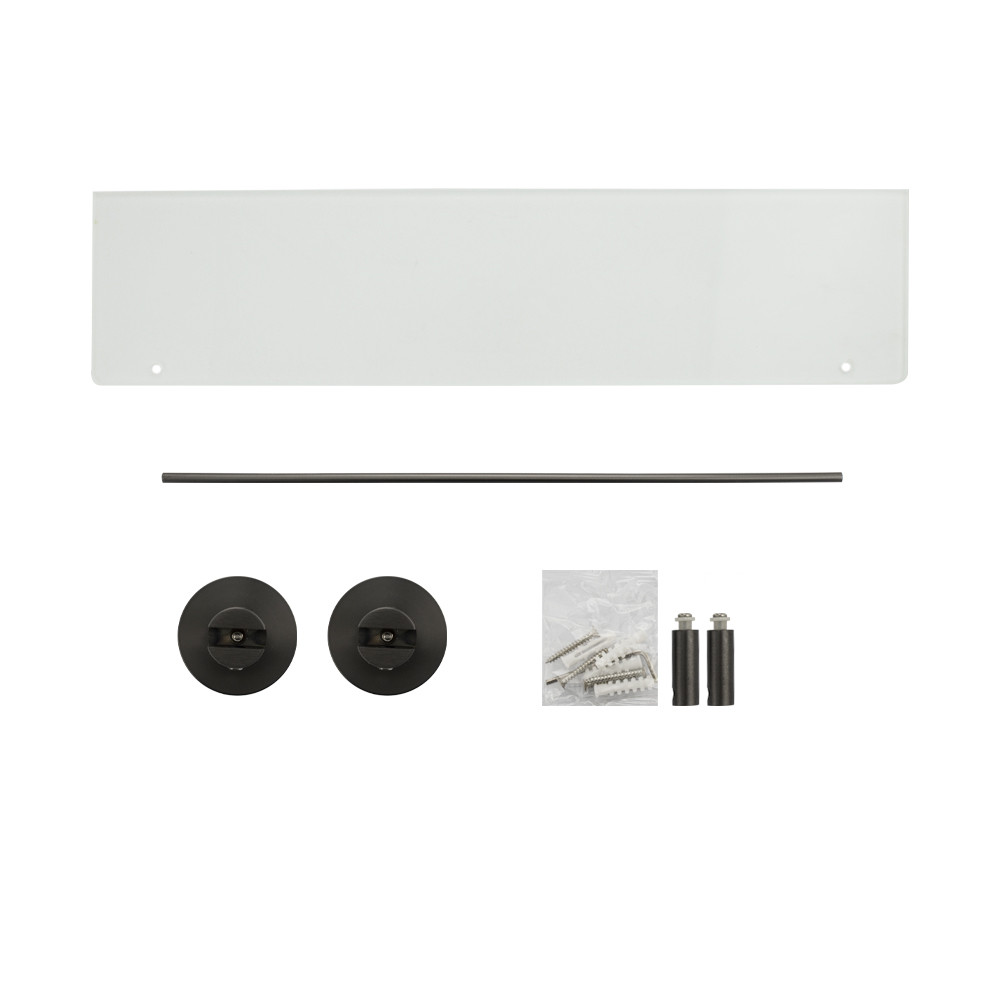 GFmark - Полка стеклянная, ГРАФИТ, код: 78006  - Вид №3