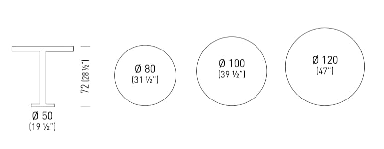 Круглый стол Compactop® GABER SATURNO ARCH-00114835 - Вид №3