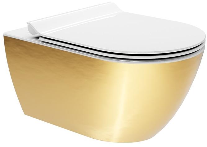 Подвесной унитаз настенный Белый GSI ceramica Gold platinum Италия sun-id-1506051 - Вид №6