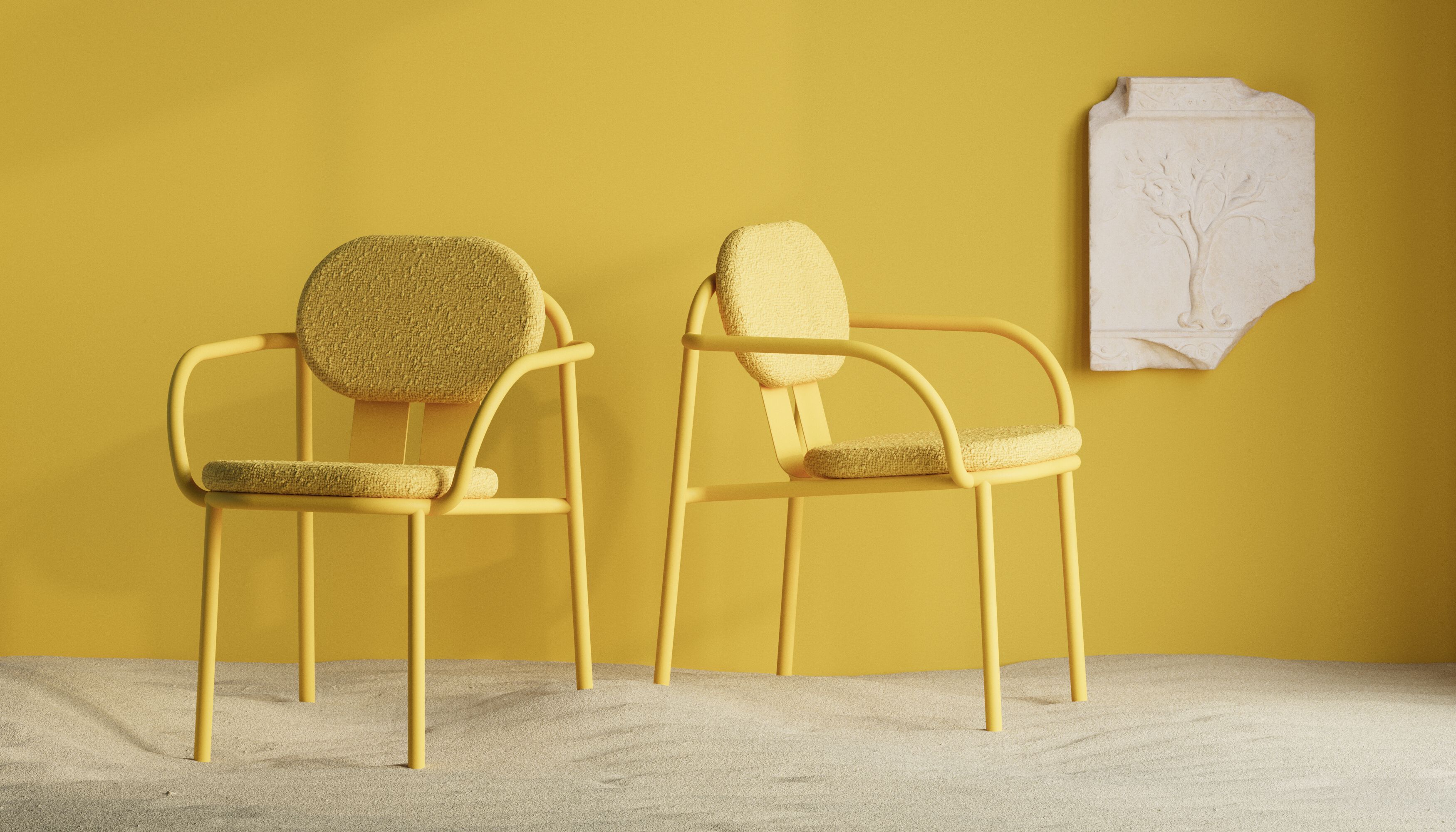 Алюминиевый и тканевый садовый стул с подлокотниками Joyf Desert ARCH-00022478 - Вид №2