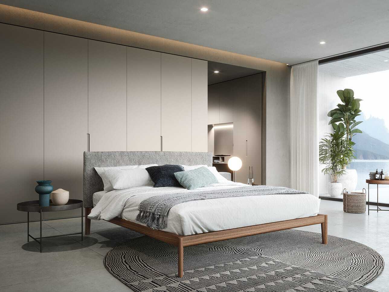 Деревянная двуспальная кровать Novamobili NEOS ARCH-00047221