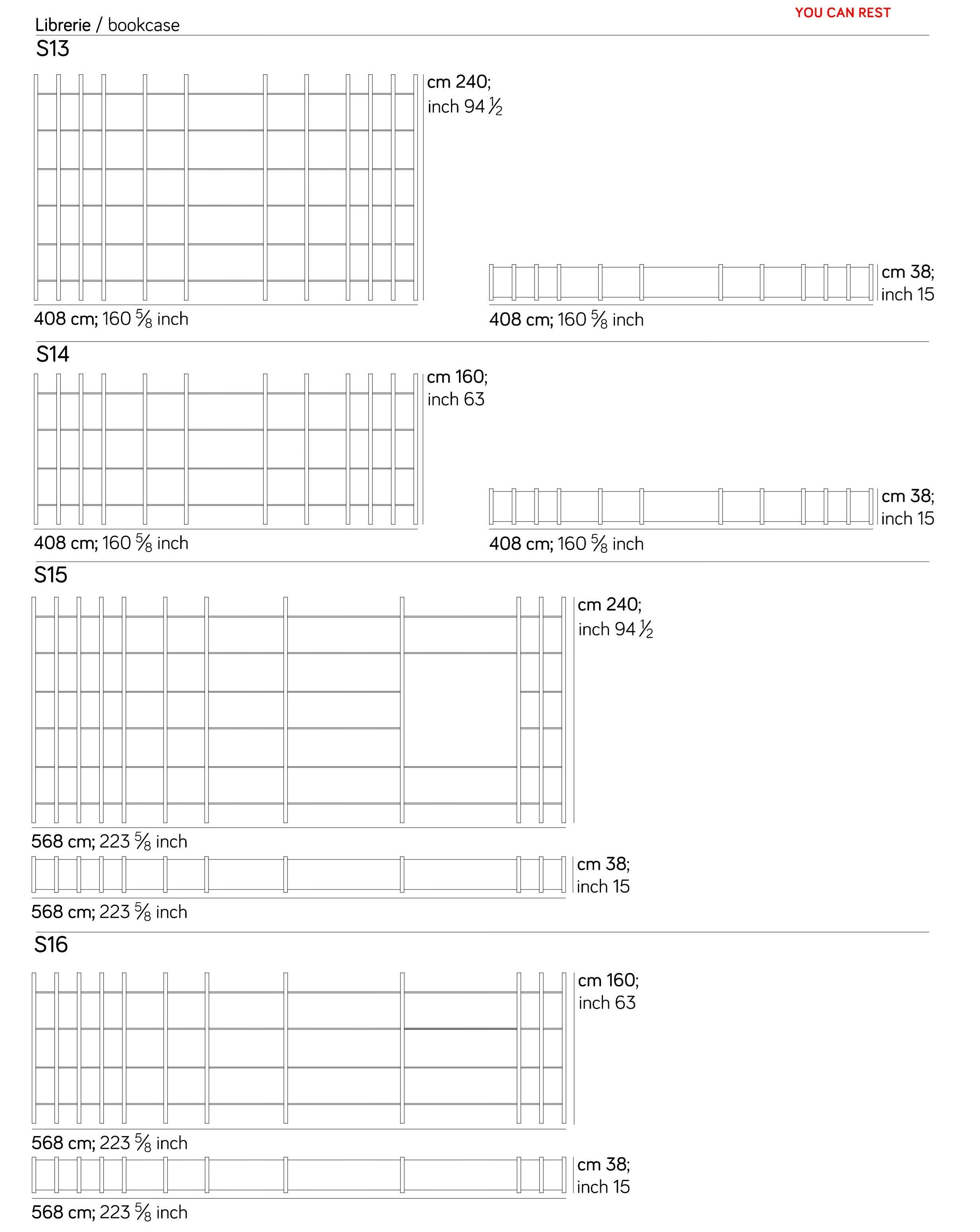 Деревянный секционный книжный шкаф Amura система мнение 1 ARCH-00024142 - Вид №13