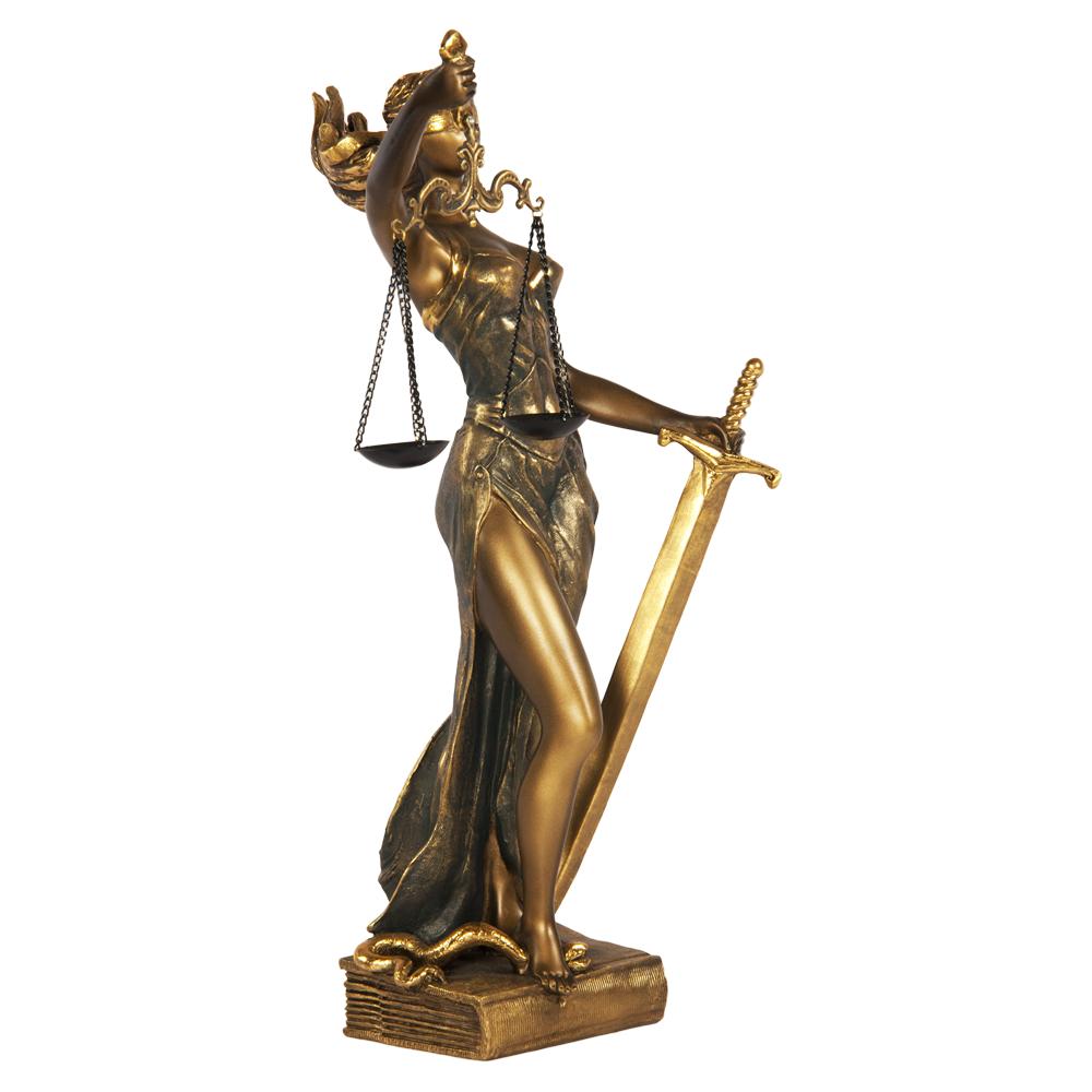 22416 Статуэтка Фемида 3 Бронза BOGACHO 4627138239520 - Вид №4