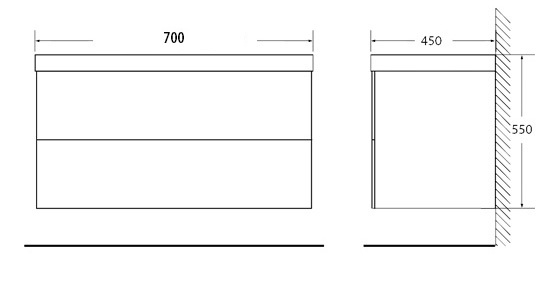 Мебель для ванной BelBagno REGINA-700-2C-SO-MR - Вид №3