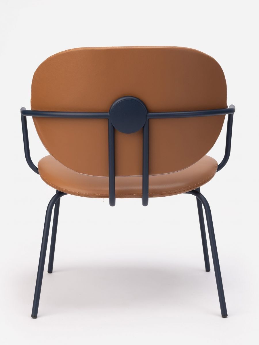 Стальной стул с подлокотниками с кожаной подушкой ONDARRETA Hari ARCH-00068480 - Вид №4