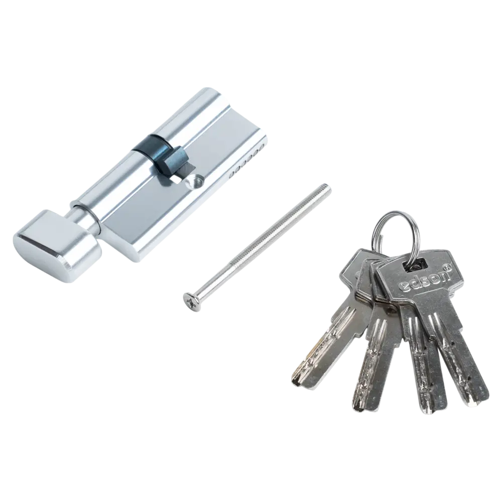 EDSON Цилиндр EDS-CYL с вертушкой и перфорированным ключом 35x35 мм 89404653 STLM-1565808 - Вид №1