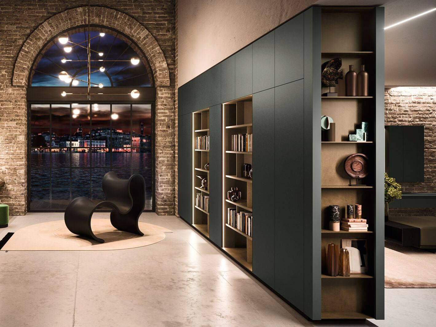 Divider wooden storage wall Arrital Feeling Home ARCH-00131307