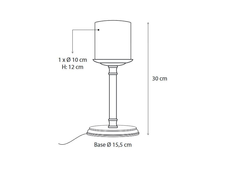 Латунная настольная лампа Authentage Lighting Bellefeu ARCH-00143793 - Вид №1