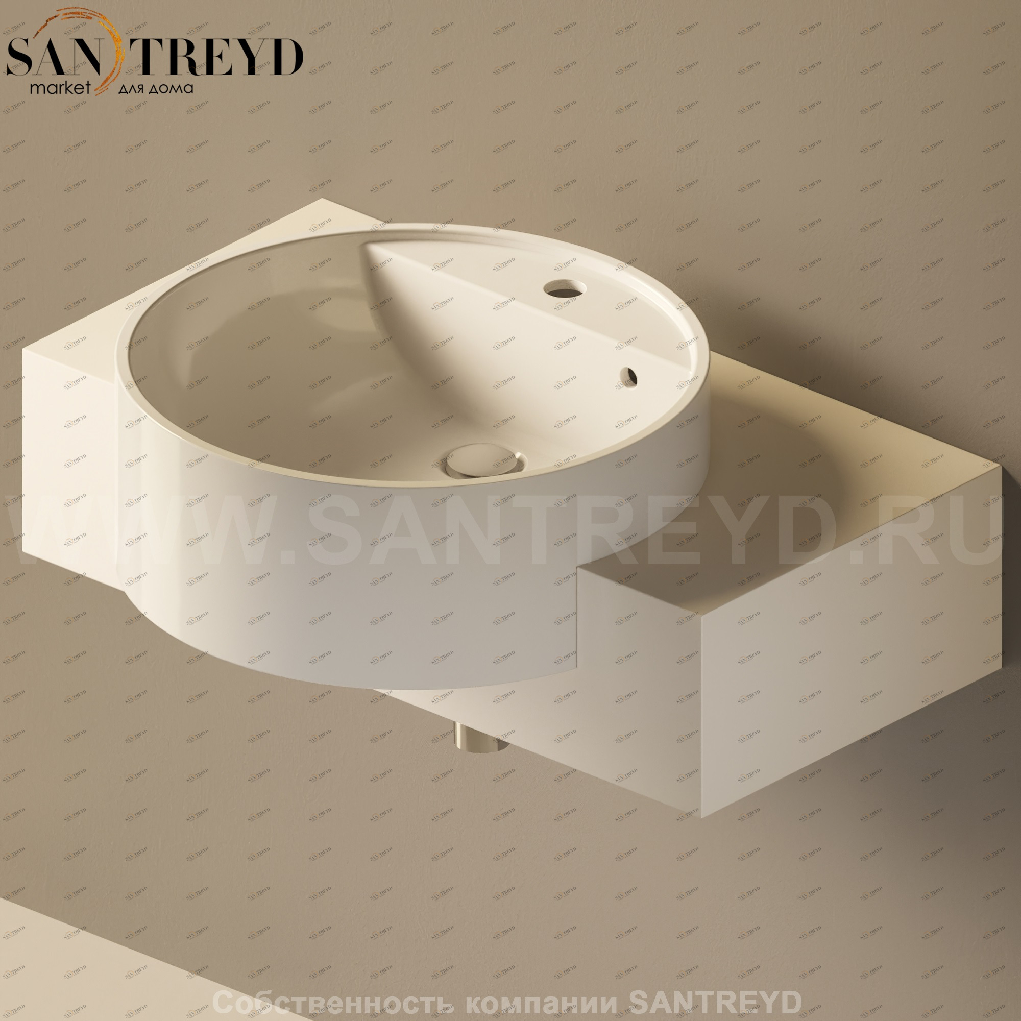 Flaminia FORTY6 Столешница от 80 до 250 см бежевая F65054.9003 Ceramica Flaminia F650549003