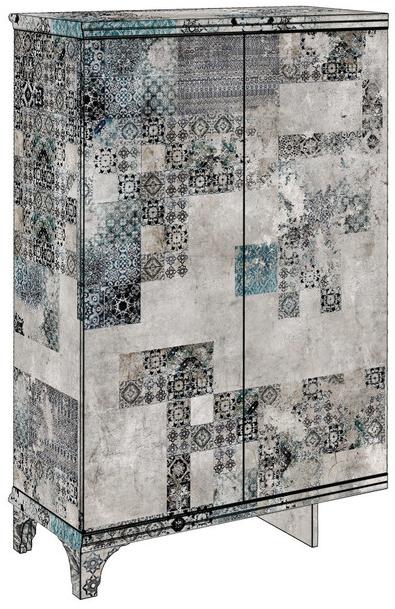 MOMENTI Комод из стеклопластика с распашными дверцами Crazy home furniture - maiolica collection sun-id-1380260 - Вид №4