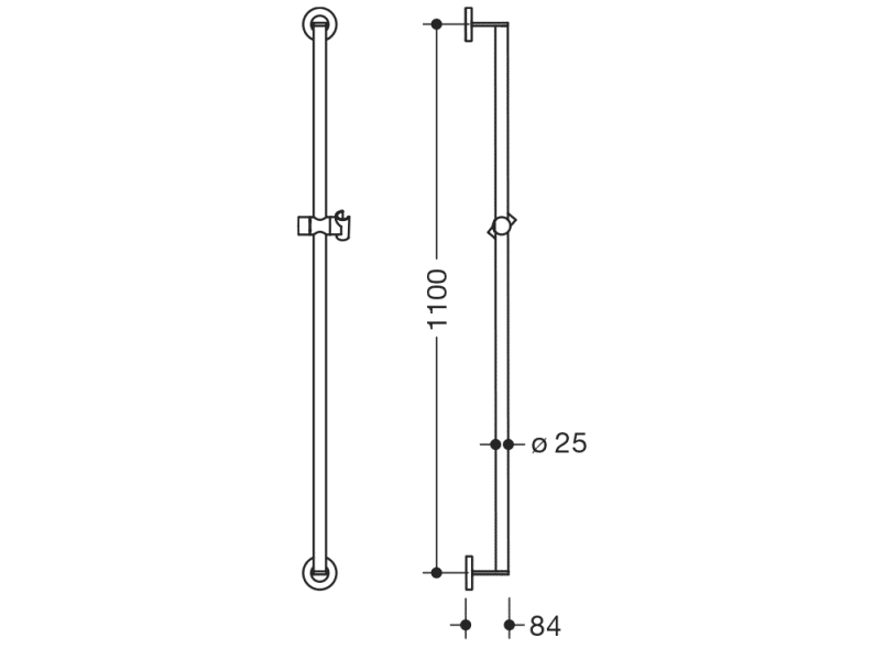 900.33.03260 держатель для душа HEWI System 900 - Вид №4