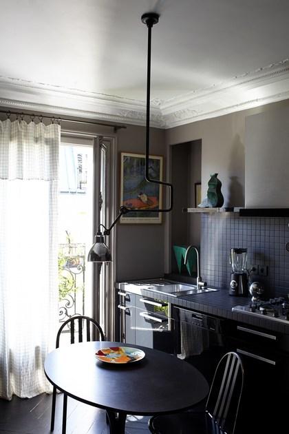 DCW éditions Регулируемый стальной потолочный светильник с гибким кронштейном Lampe gras sun-id-1363999 - Вид №4