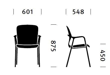 Стул с подлокотниками и колесами Herman Miller Keyn ARCH-00056606 - Вид №6