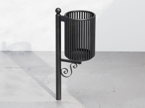 Наружные металлические стойки для мусора