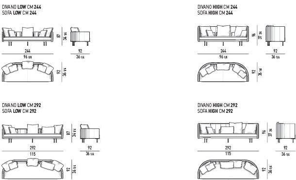 Minotti Диван из ткани Torii sun-id-1376226 - Вид №5
