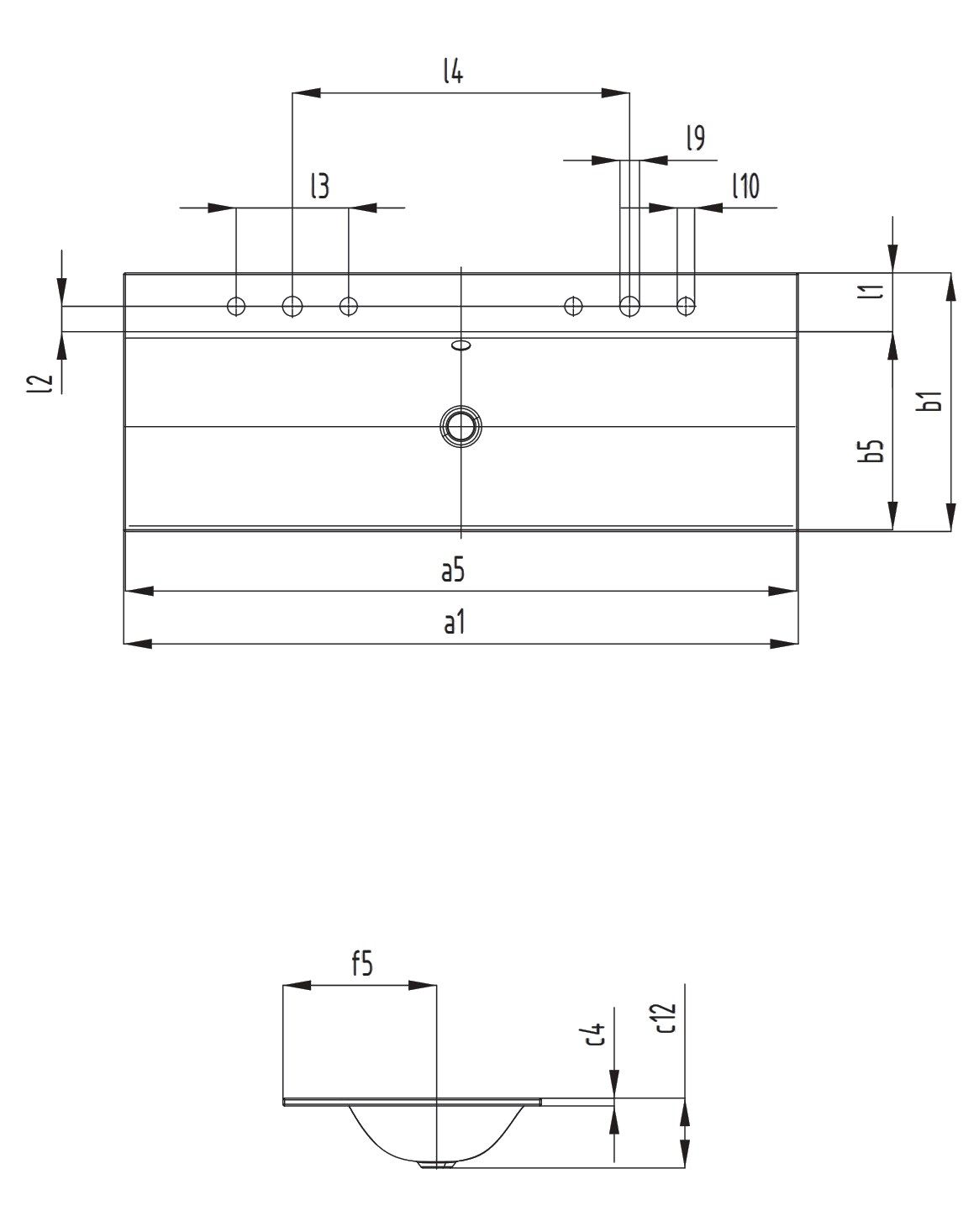 Встраиваемый умывальник с двойным покрытием из эмалированной стали KALDEWEI Silenio ARCH-00055621 - Вид №2