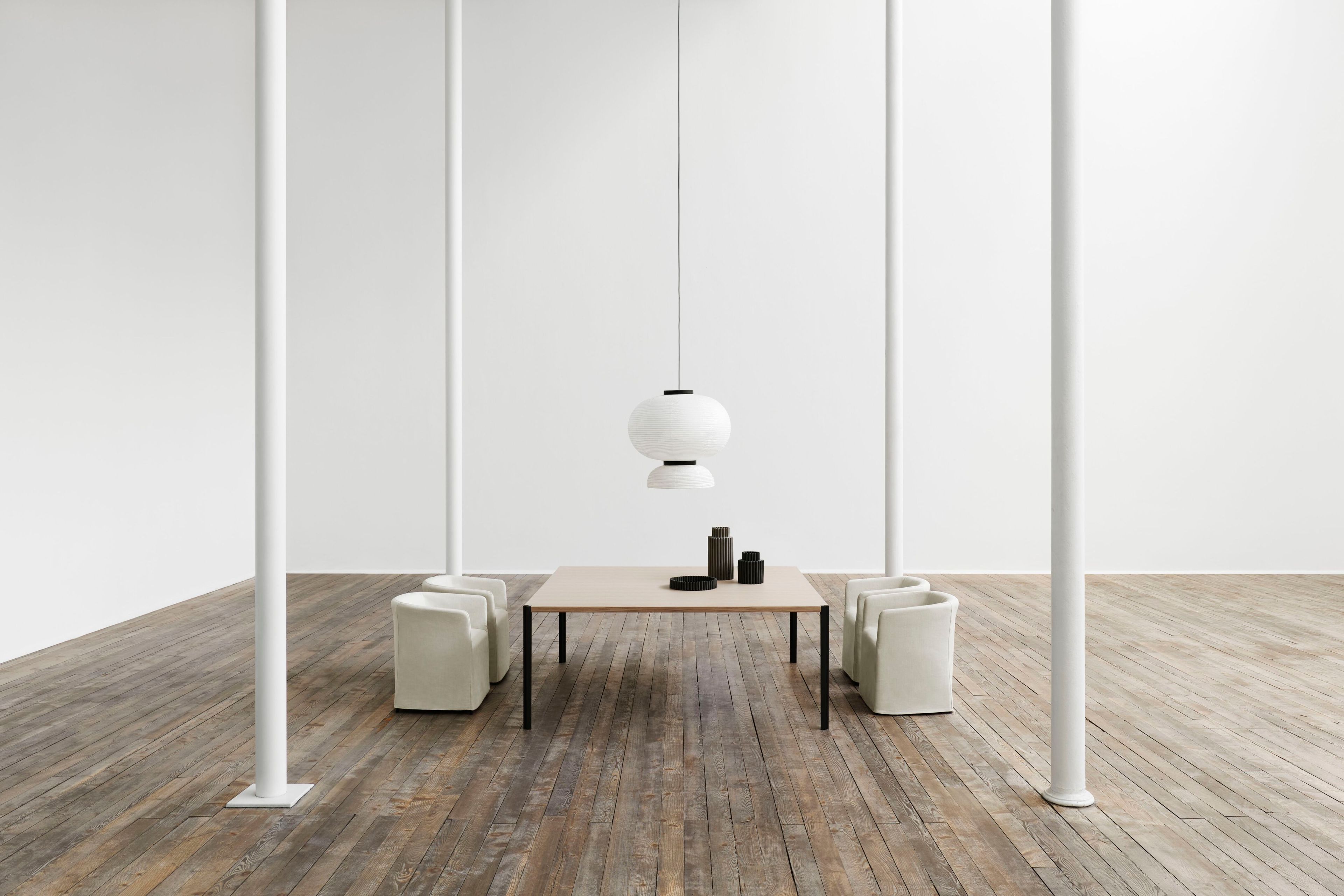 Алюминиевый и деревянный квадратный обеденный стол Living Divani GRAFT ARCH-00069752 - Вид №1