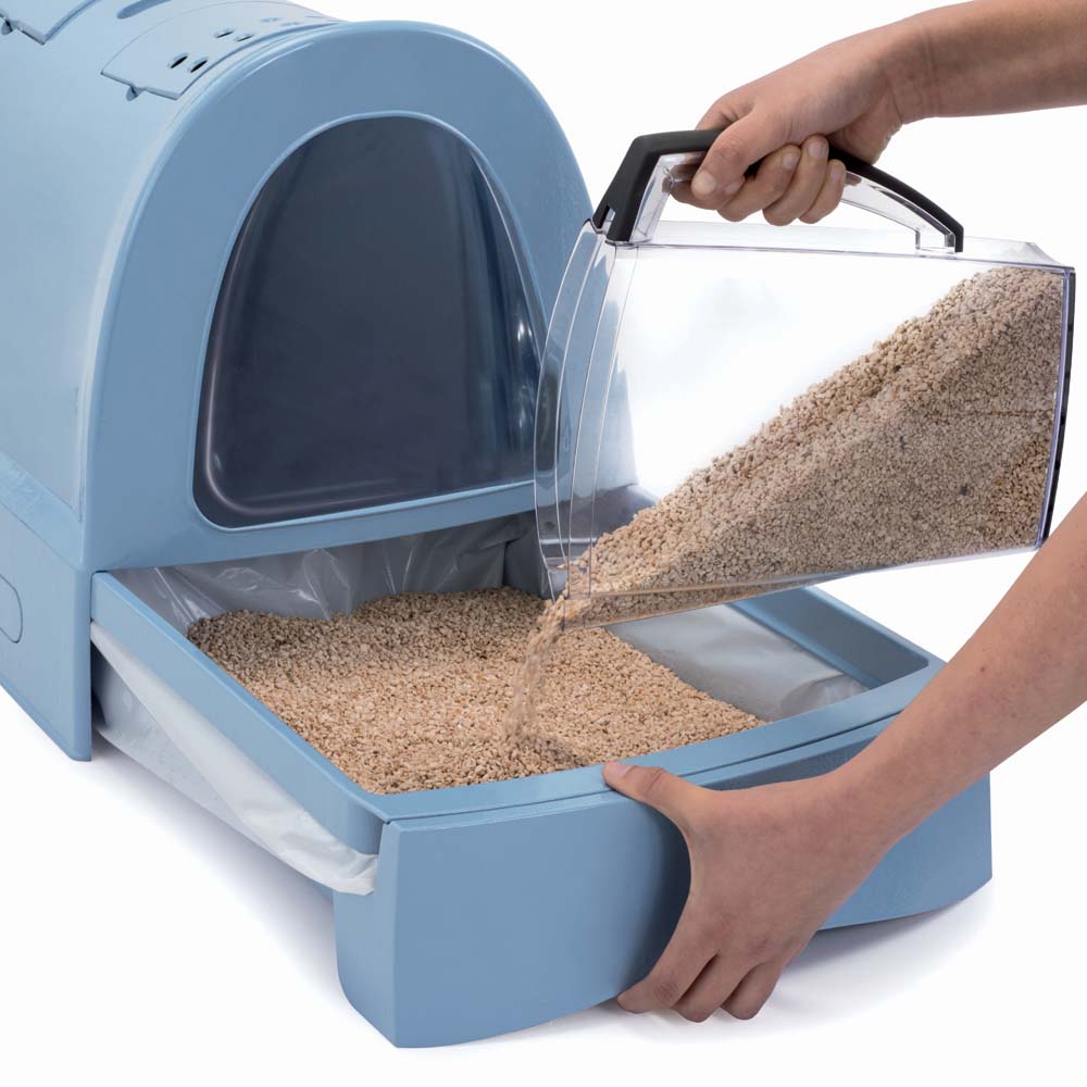 ПР0043984 Туалет для кошек Zuma закрытый, пепельно-синий 40х56х42,5см IMAC  - Вид №5