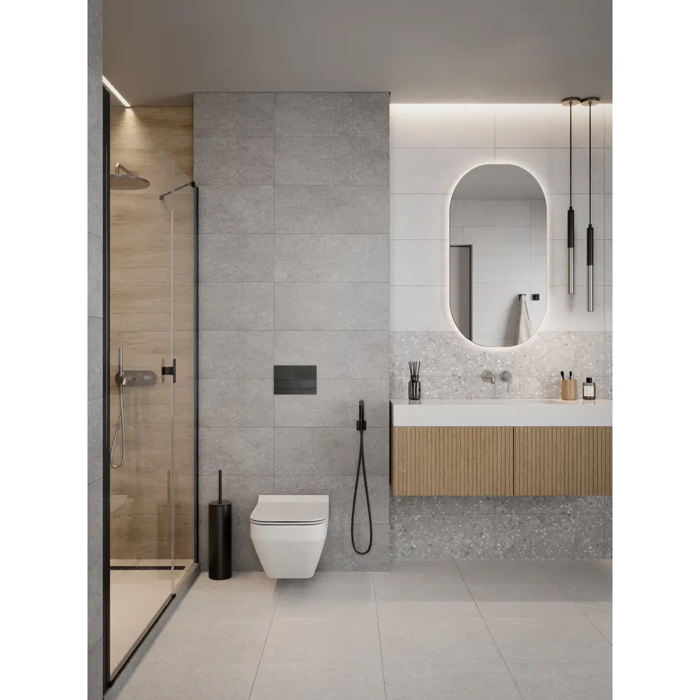 Керамогранит Bravo 45x45 см 1.62 м² цвет серый 89416692 STLM-2205504 Gracia Ceramica - Вид №3