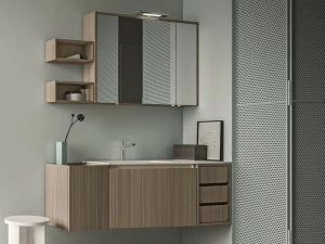 Cerasa Подвесная тумба под умывальник из меламина с ящиками Segno