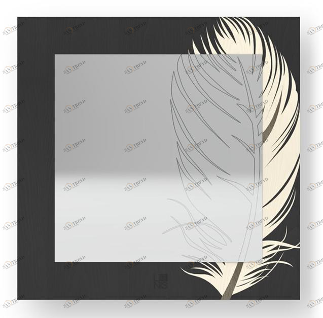 LIGNIS® Квадратное настенное зеркало Dolcevita nature 12.052