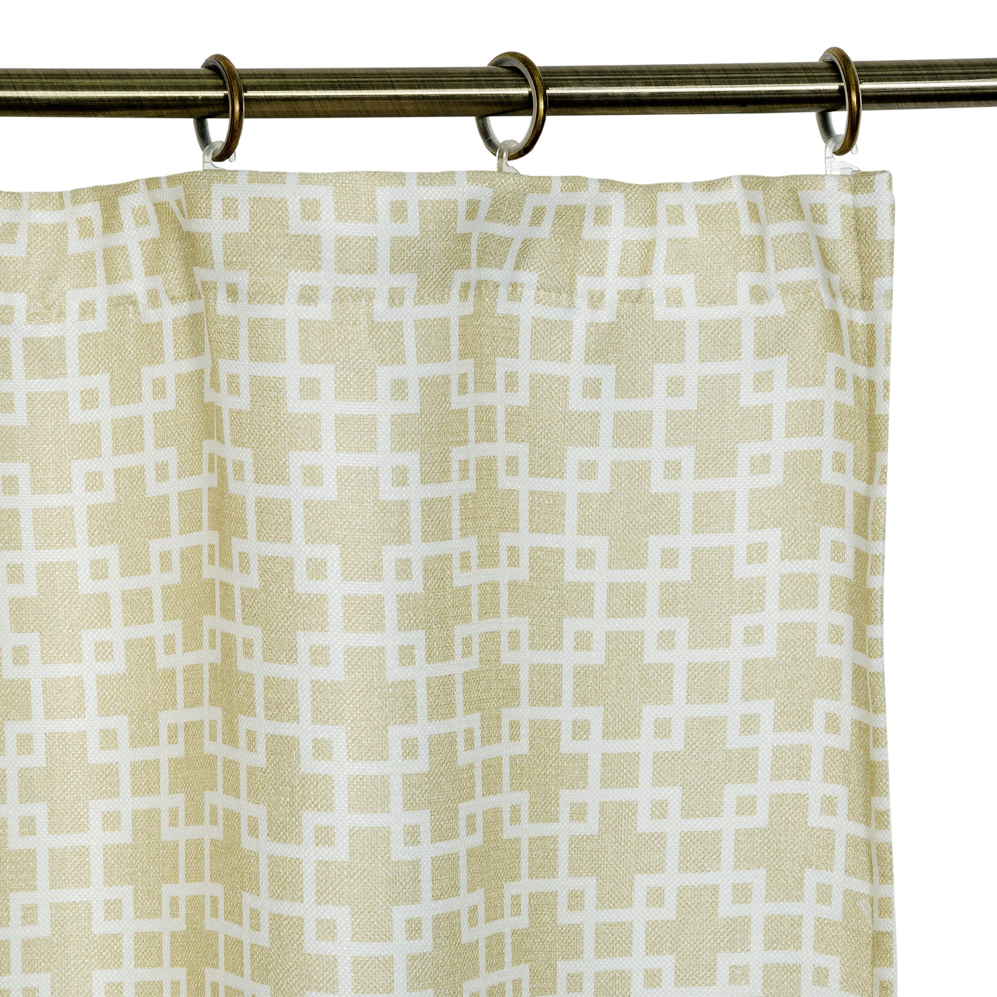 82010141 Штора на ленте «Outline» 140х180 см цвет фисташковый Santreyd  - Вид №3