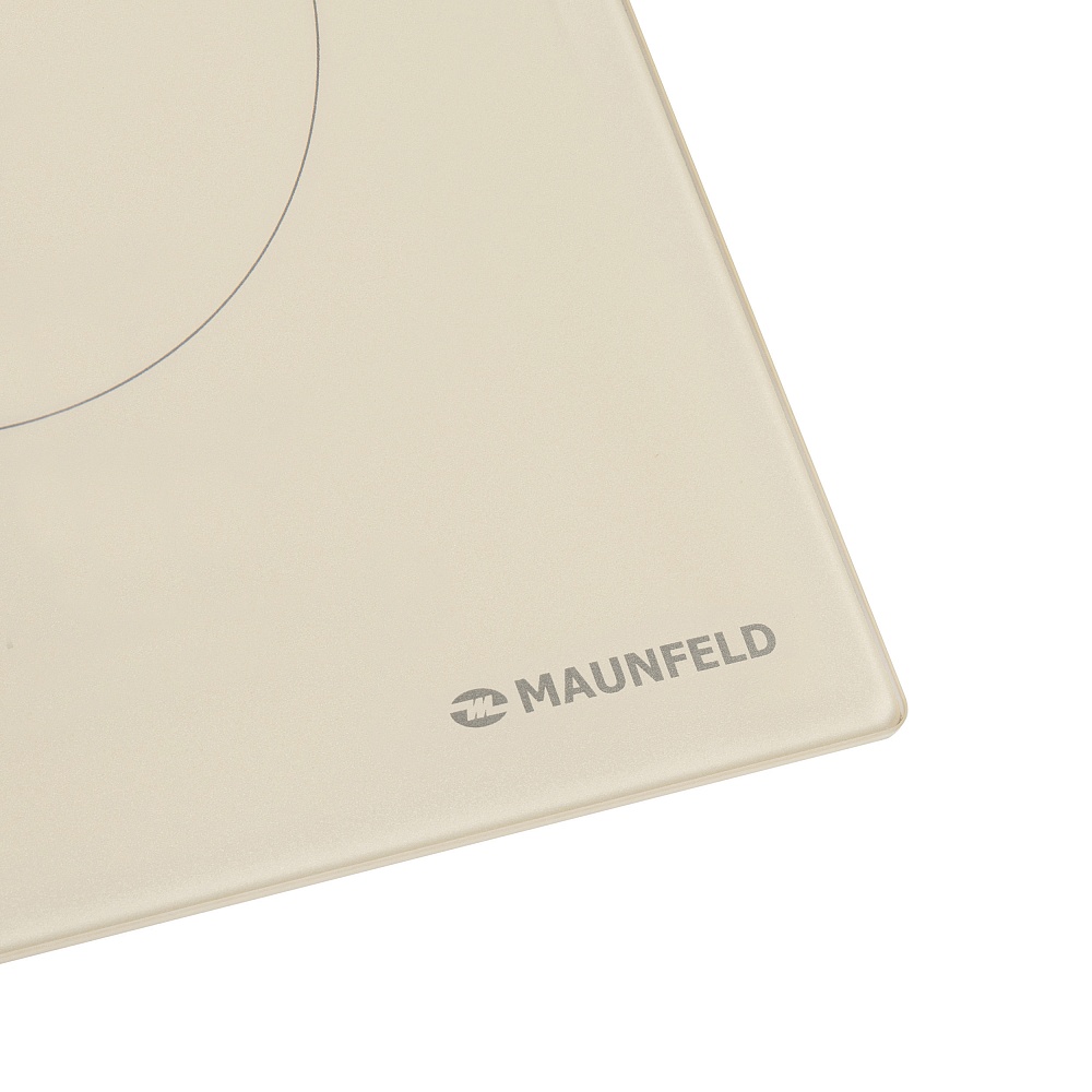 EVI.594-BG Электрическая индукционная панель / индукционная, индукционная варочная панель 60см, сенсорное управление, индикация нагрева, таймер, 2 бустера, защита от детей, детектор диаметра посуды, бежевая Maunfeld Maunfeld Light Santreyd  - Вид №5