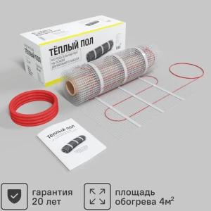 Нагревательный мат для теплого пола 4 м2 520 Вт 87007921 STLM-2160366