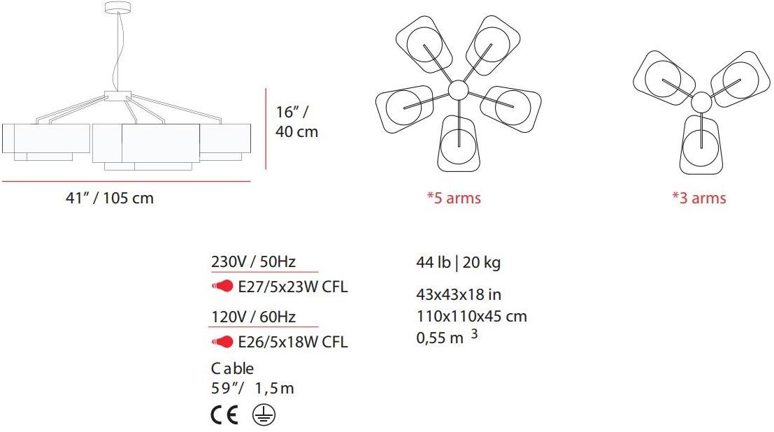 UTU Soulful Lighting Подвесной светильник из железа Carousel Santreyd sun-id-1446168 - Вид №3