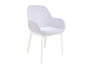 Мягкий тканевый стул с подлокотниками