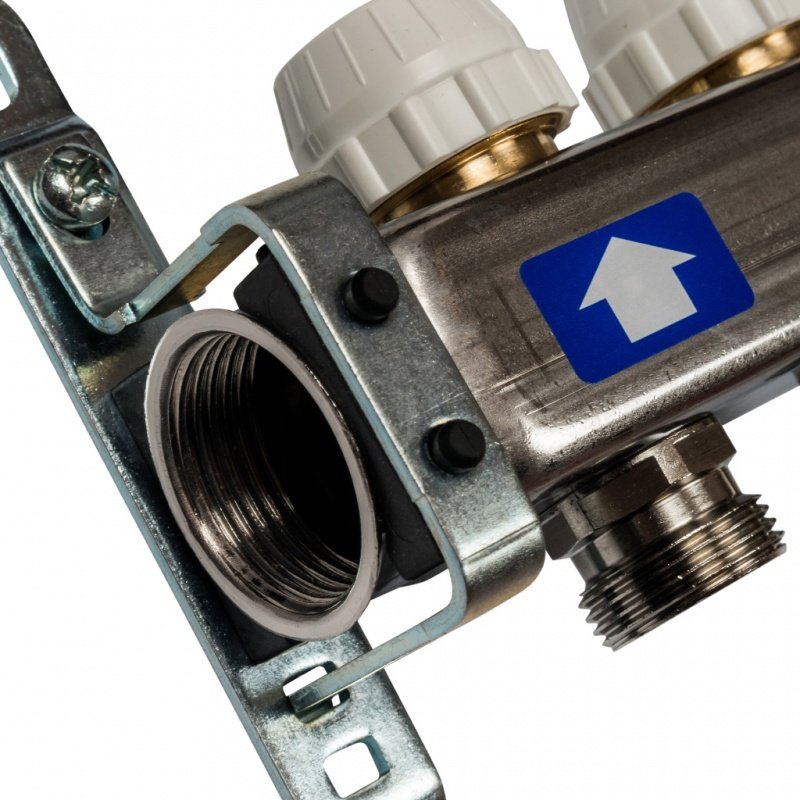 Коллектор из нержавеющей стали на 11 вых. с расходомерами STOUT SMS0917000011 - Вид №1