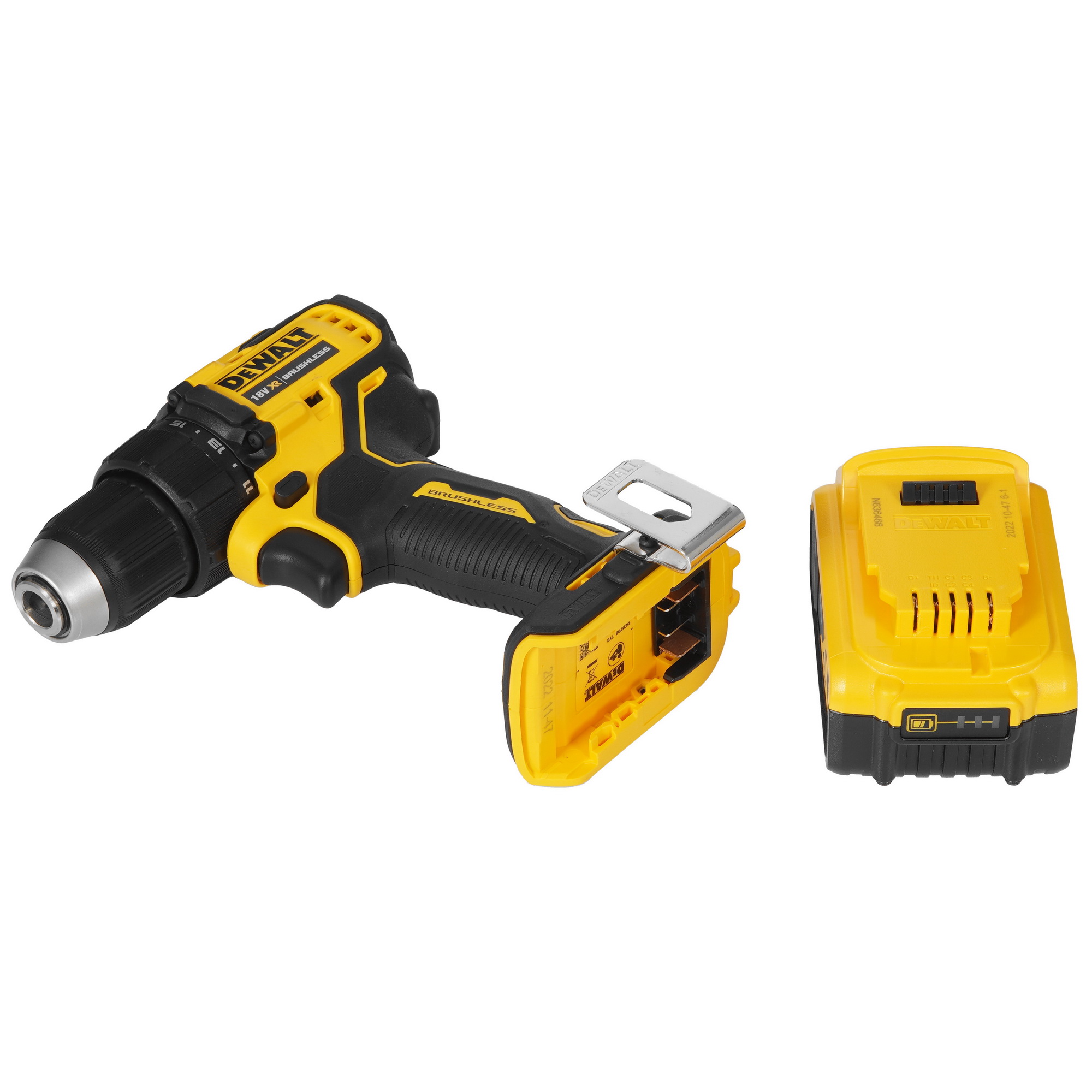 Дрель-шуруповерт DeWalt DCD708P3T XR FLEXVOLТ 18/54V 5437873 STDN-0090068 - Вид №6