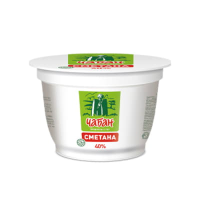 Сметана 40% Чабан 200 г БЗМЖ Santreyd 20740