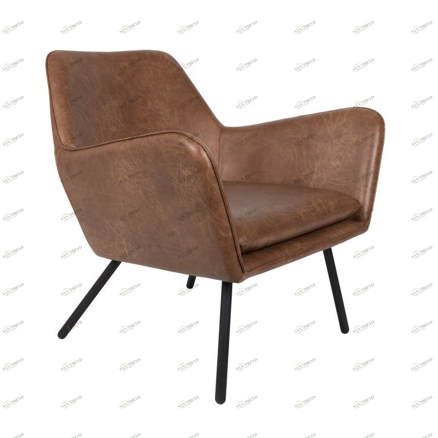 Лаунж кресло Bon коричневое White Label Living 3100040