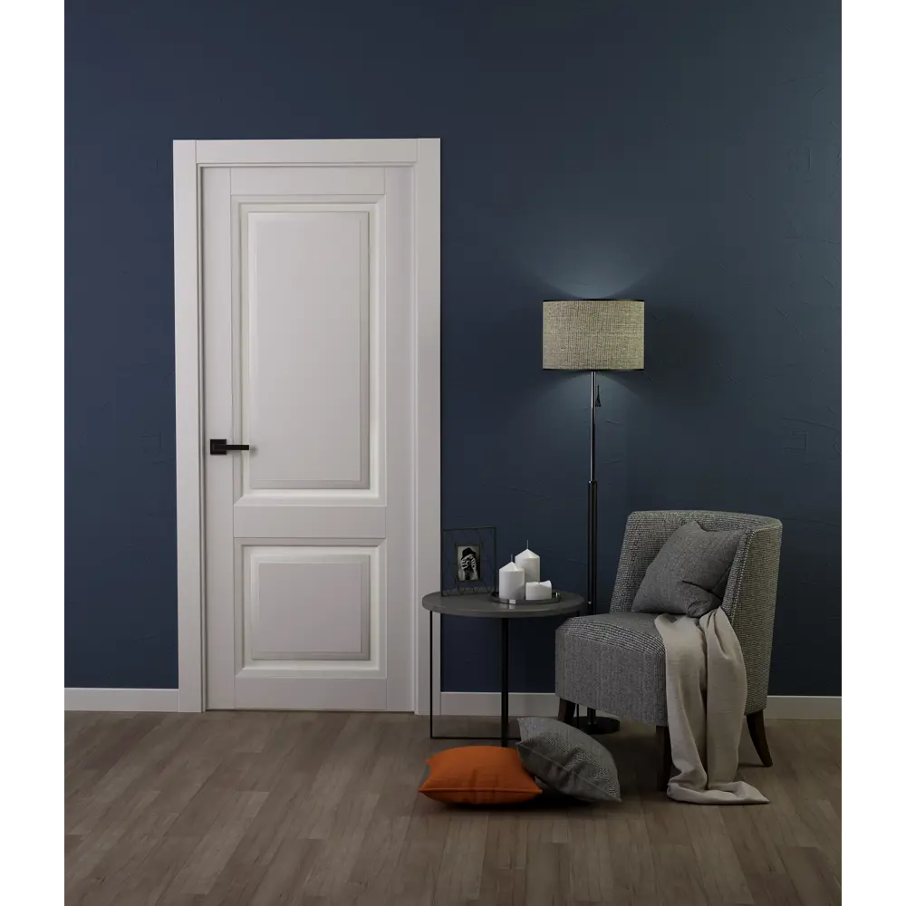 Дверь межкомнатная глухая Аурум 2 эмаль белый 2200x700 мм BELWOODDOORS STLM-2196934 - Вид №2